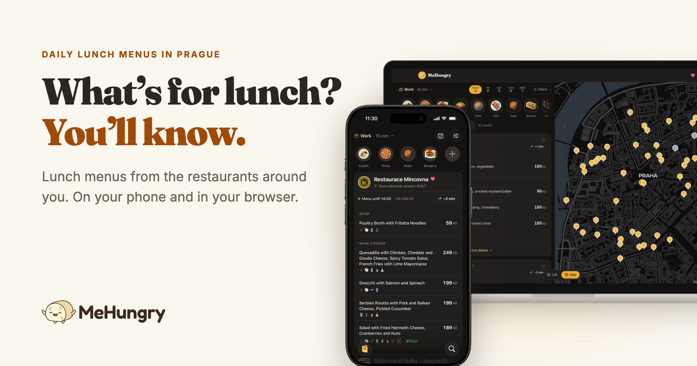 Restaurace Hybernská: daily lunch menu, Prague 1 | MeHungry